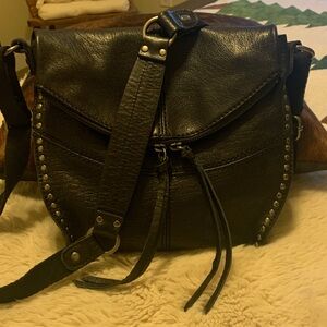 The Sak Black Crossbody Bag with Stud Details